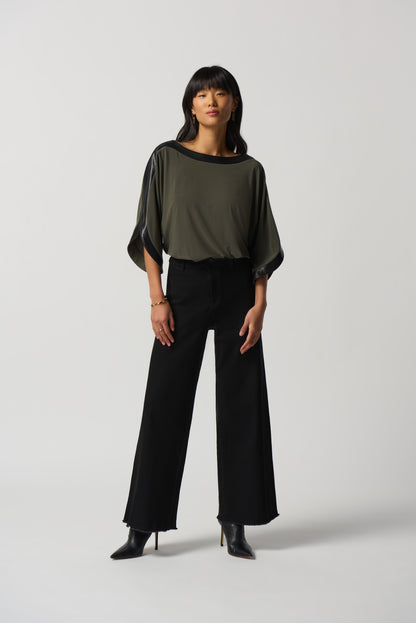 Dolman Sleeve Boxy Top by Joseph ribkoff # 233129