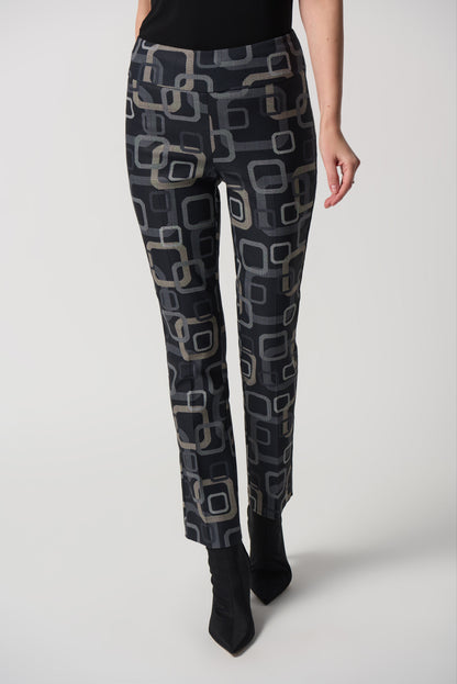 Retro Print Pull-On Pants Joseph Ribkoff # 233163
