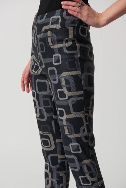 Retro Print Pull-On Pants Joseph Ribkoff # 233163