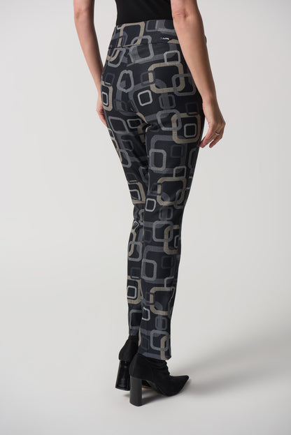 Retro Print Pull-On Pants Joseph Ribkoff # 233163