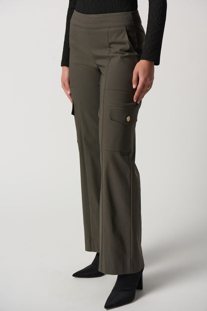 Joseph Ribkoff Microtwill Wide-Leg Pants #233219
