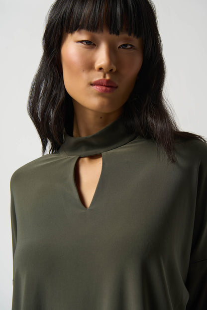Mock Collar Dolman Sleeve Top Joseph Ribkoff # 233229