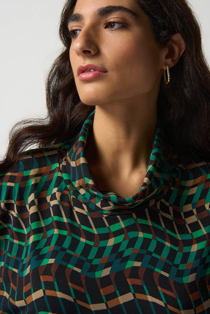Turtleneck Boxy Top by Joseph Ribkoff # 233292