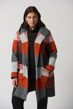 Manteau en jacquard à carreaux par joseph Ribkoff # 233950