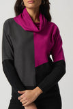  Colour-Block Cowl Neck Sweater by Joseph Ribkoff # 233954