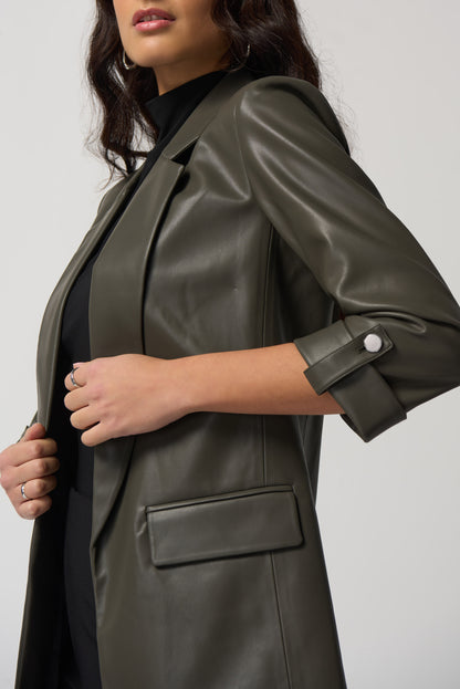 Veston en similicuir surdimensionné de Joseph Ribkoff # 233963