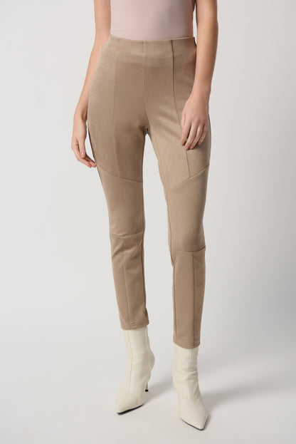 Scuba Suede Pant Style Leggings With Knee Cuts by Joseph Ribkoff #234234