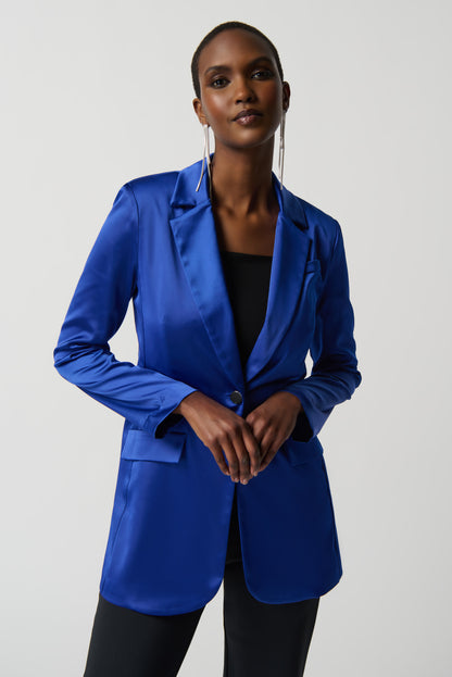 Veston en satin avec fausses poches de Joseph Ribkoff #234267