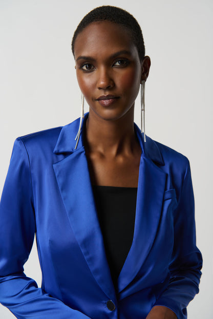 Veston en satin avec fausses poches de Joseph Ribkoff #234267