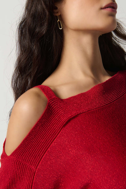 Sweater Knit One-Shoulder Top by Joseph Ribkoff #234916
