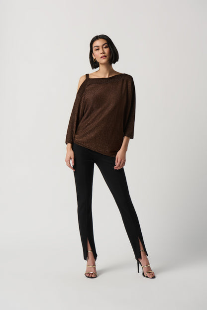 Sweater Knit One-Shoulder Top by Joseph Ribkoff #234916