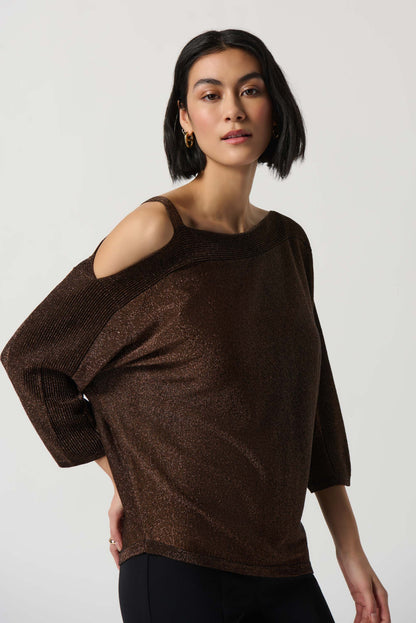 Sweater Knit One-Shoulder Top by Joseph Ribkoff #234916