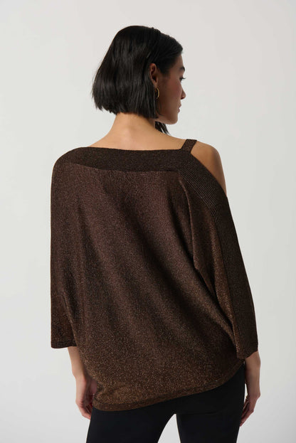 Sweater Knit One-Shoulder Top by Joseph Ribkoff #234916