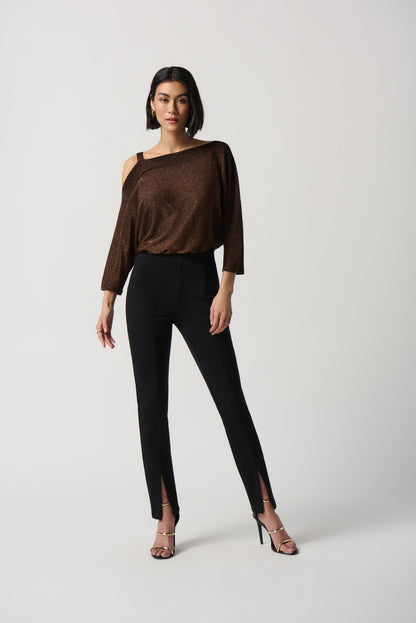 Sweater Knit One-Shoulder Top by Joseph Ribkoff #234916