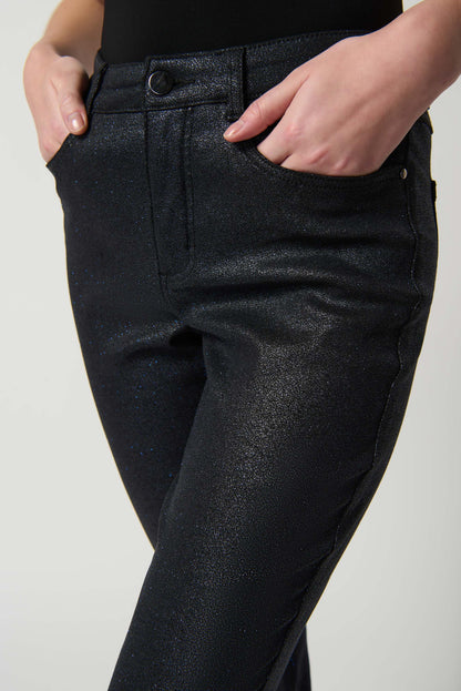 Sparkly Foiled Classic Slim-Fit Jeans by Joseph Ribkoff #234926