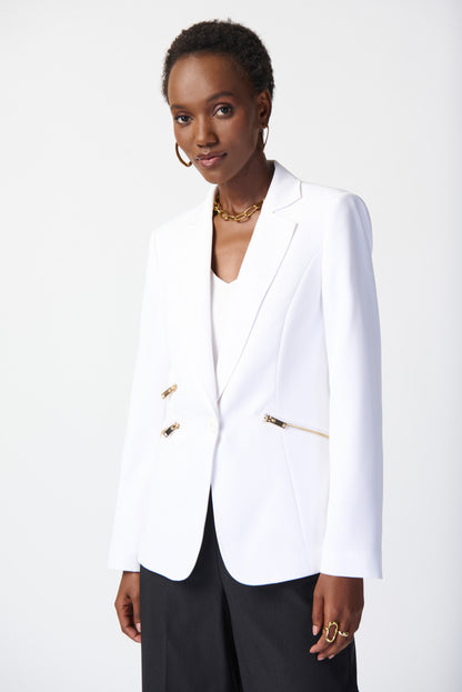 Woven jacket with zippered pockets Joseph Ribkoff #234929S24 