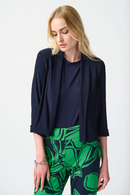 Veste à col châle en tricot soyeux de Joseph Ribkoff # 241104