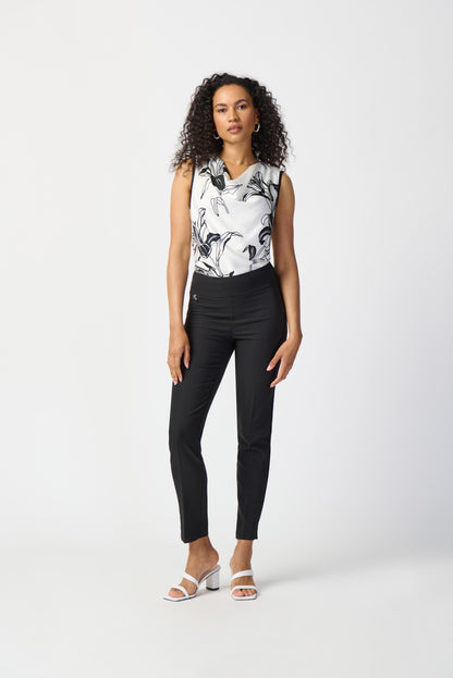 Joseph Ribkoff Satin Floral Print Top #241120 
