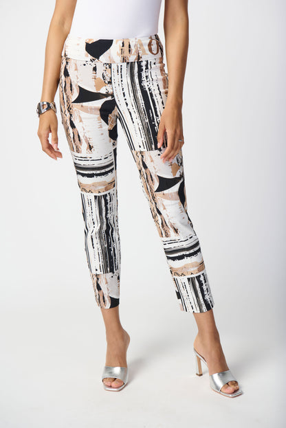 Pantalon court à imprimé patchwork Joseph Ribkoff #241265