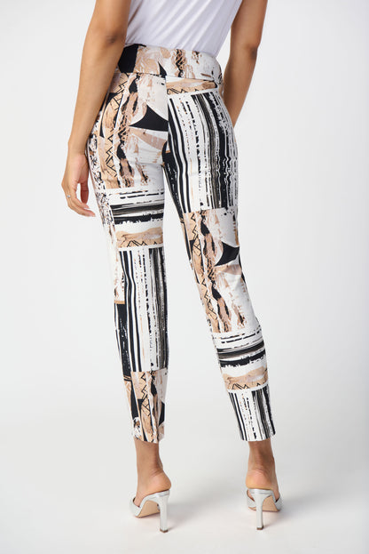 Pantalon court à imprimé patchwork Joseph Ribkoff #241265