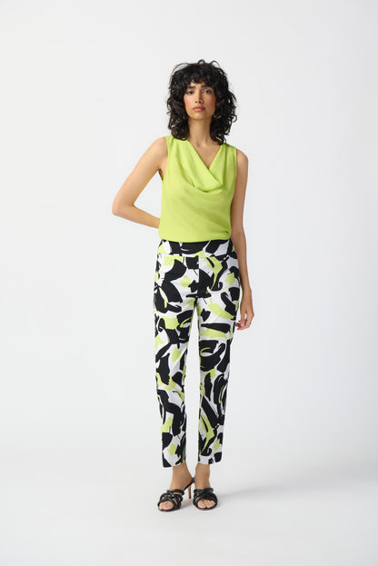 Abstract print pants in Millennium by Joseph Ribkoff #241266
