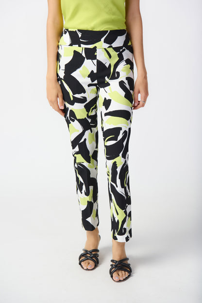 Abstract print pants in Millennium by Joseph Ribkoff #241266