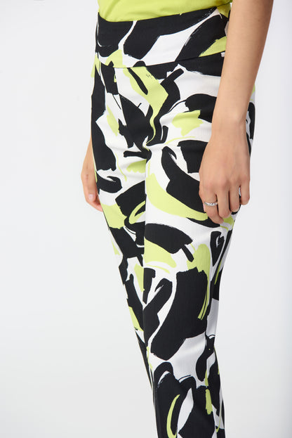 Abstract print pants in Millennium by Joseph Ribkoff #241266