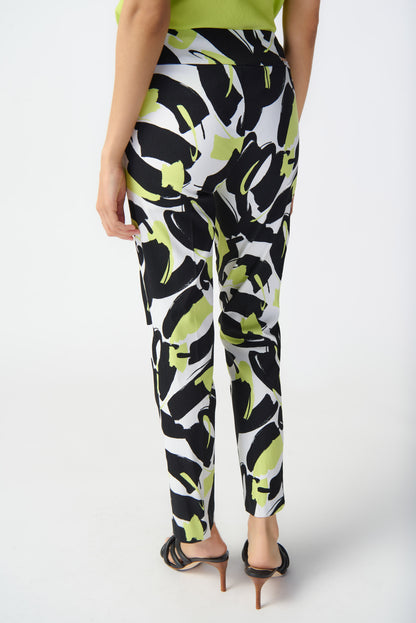 Abstract print pants in Millennium by Joseph Ribkoff #241266