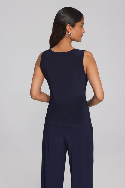 Joseph Ribkoff two-piece chiffon and silky knit top #241743 