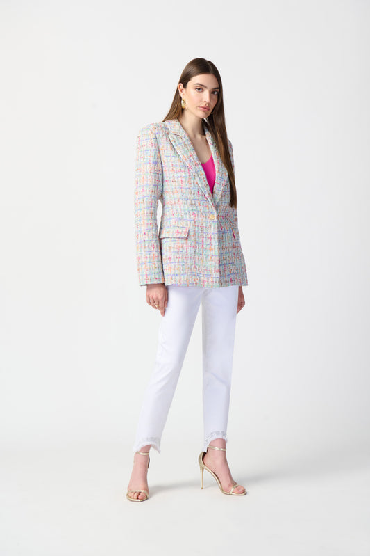 Joseph Ribkoff Boucle Fabric Fitted Jacket 241927