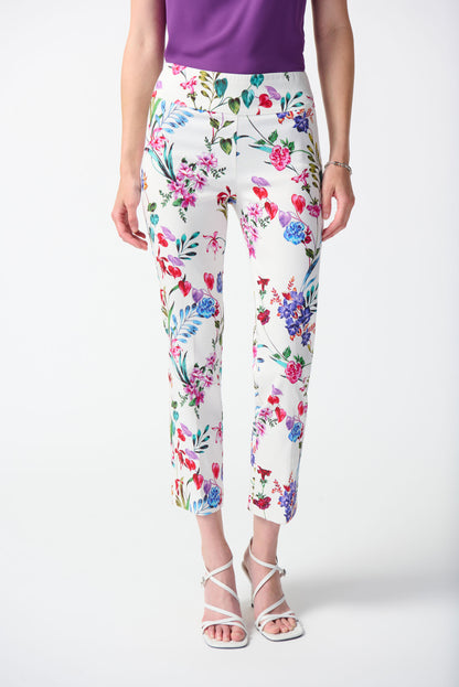 Pantalon court à enfiler à imprimé floral en Millennium Joseph Ribkoff #242007