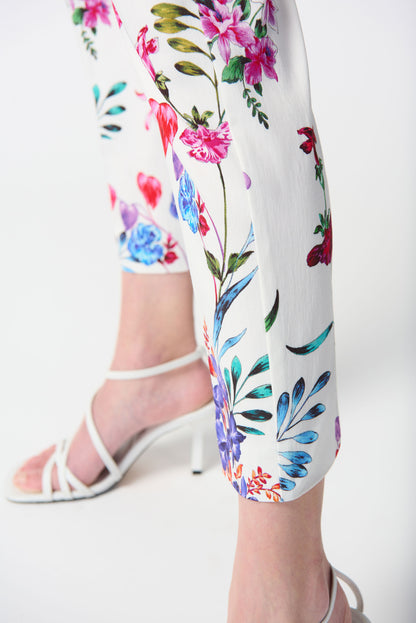 Pantalon court à enfiler à imprimé floral en Millennium Joseph Ribkoff #242007