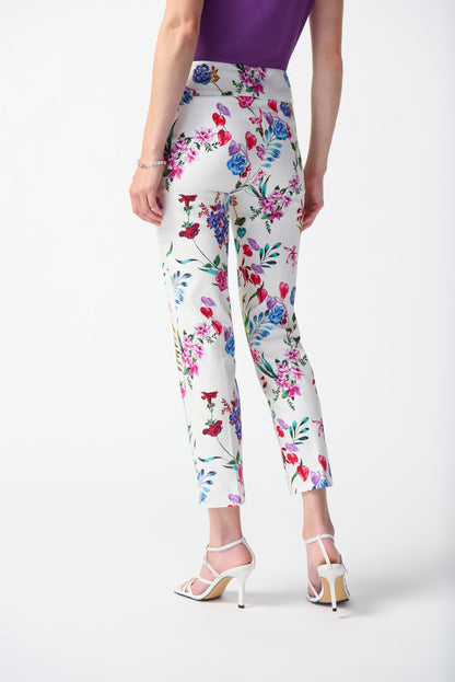Pantalon court à enfiler à imprimé floral en Millennium Joseph Ribkoff #242007