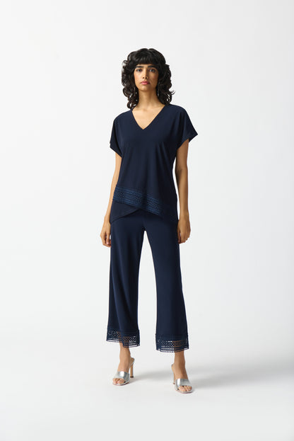 Haut asymétrique en tricot soyeux Joseph Ribkoff #242132