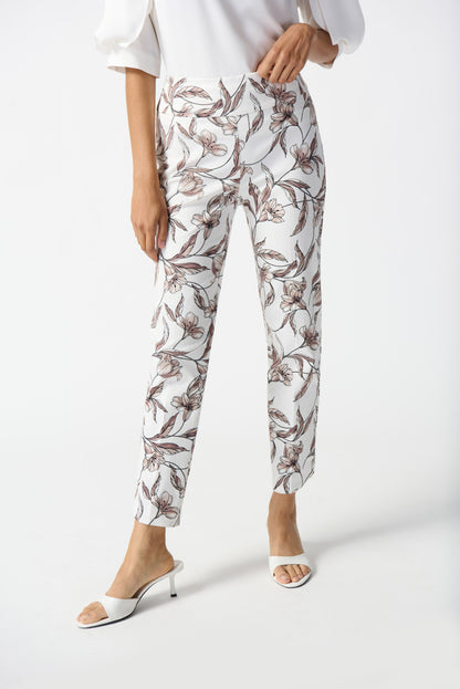 Floral print cropped pants in Millennium Joseph Ribkoff #242222