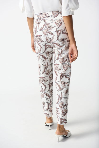 Floral print cropped pants in Millennium Joseph Ribkoff #242222