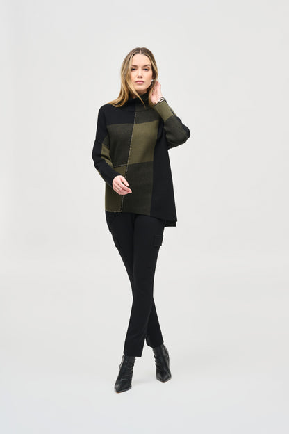 Pantalon cargo à coupe ajustée en tricot soyeux, par Joseph Ribkoff #243045