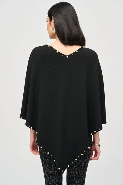 Poncho en tricot avec rivets, par Joseph Ribkoff #243222