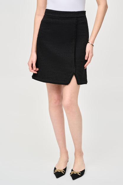 Boucle fabric trapeze skirt, by Joseph Ribkoff #243270