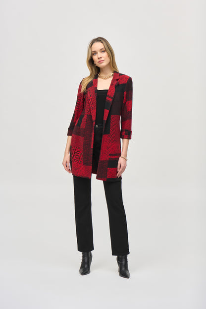 Patchwork knit blazer by Joseph Ribkoff #243309
