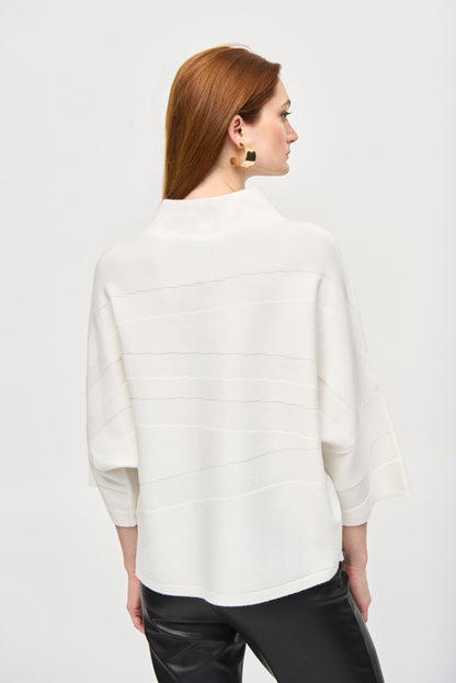 Haut boxy en tricot à encolure montante, Par Joseph Ribkoff #243953