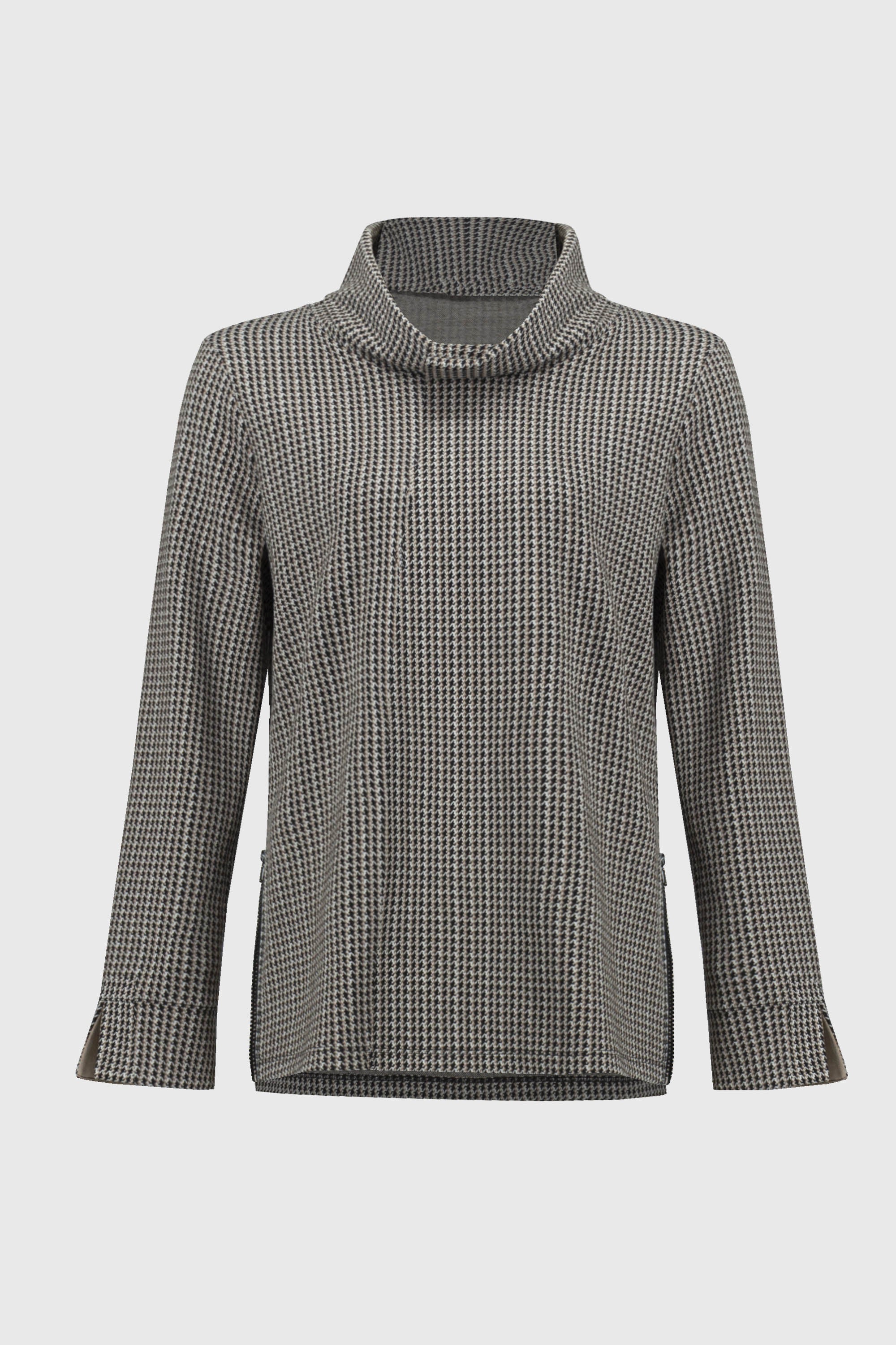 Houndstooth Jacquard Boxy Top by Joseph Ribkoff #244074 – Boutique
