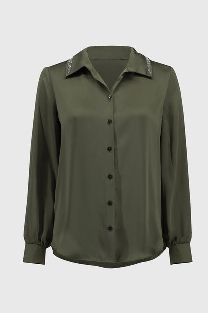 Straight Cut Satin Blouse by Joseph Ribkoff #244101