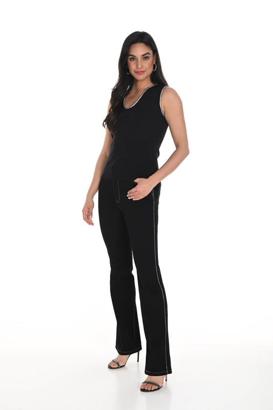 Jeans with silver side stripe, by Frank Lyman #244687U