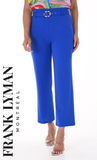 Pantalon 7/8 à jambe large, bleu électrique de Frank Lyman #246125