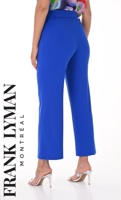 Pantalon 7/8 à jambe large, bleu électrique de Frank Lyman #246125