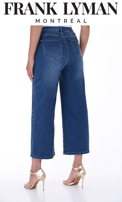 Capri à jambe large en denim de Frank Lyman #246242U