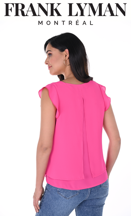 Camisole doublée à épaules volantées Frank Lyman #246324
