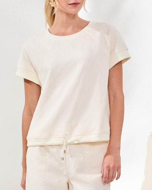 Haut à encolure ronde avec cordon de serrage – Tribal Sport #2463O-8422