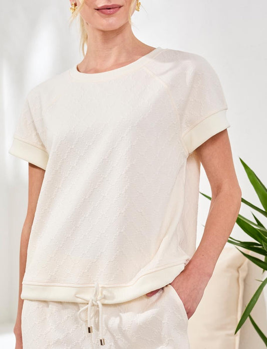 Haut à encolure ronde avec cordon de serrage – Tribal Sport #2463O-8422